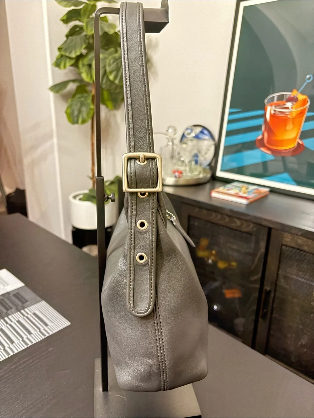 Gray ~ Vtg Coach Legacy, style # 9059